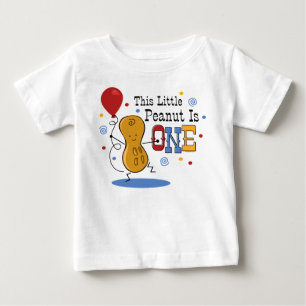 Wenig Erdnuss-1. Geburtstag Baby T-shirt