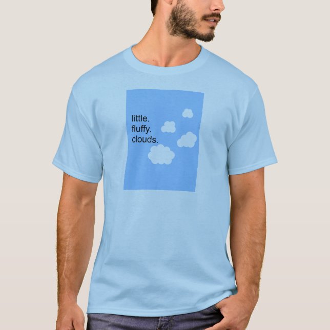 wenig. flaumig. Wolken T-Shirt (Vorderseite)