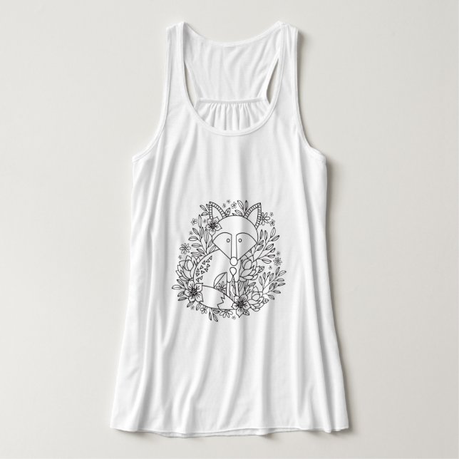 Wenig Fox-Farbton Tank Top (Design Vorderseite)