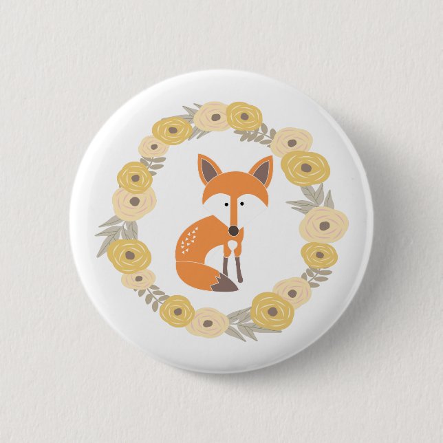 Wenig Fox-Knopf Button (Vorderseite)