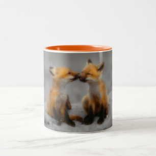 Wenig Fox-Liebe Zweifarbige Tasse