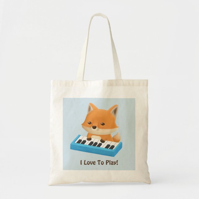 Wenig Fox-Lieben, Klavier-KinderTaschen-Tasche zu Tragetasche (Vorne)