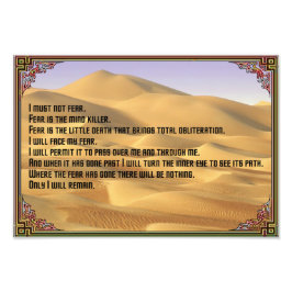 Wenig gegen Angst Fotodruck