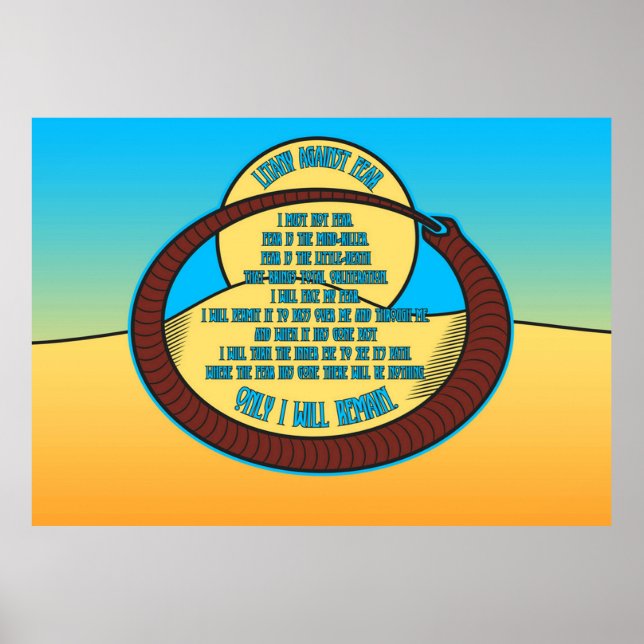 Wenig gegen Angst Poster (Vorne)