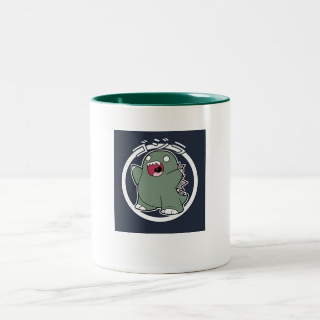 Wenig Godzilla Zweifarbige Tasse (Mittel)