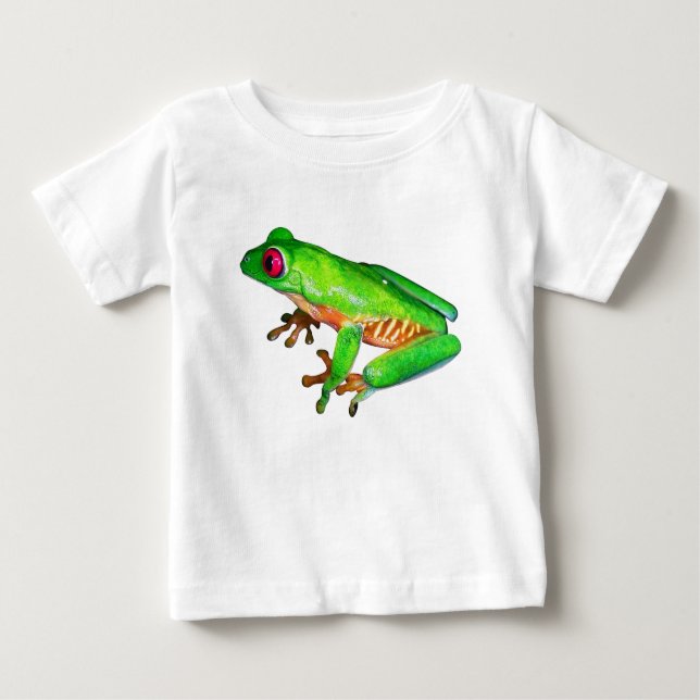 Wenig grüner Baumfrosch Baby T-shirt (Vorderseite)