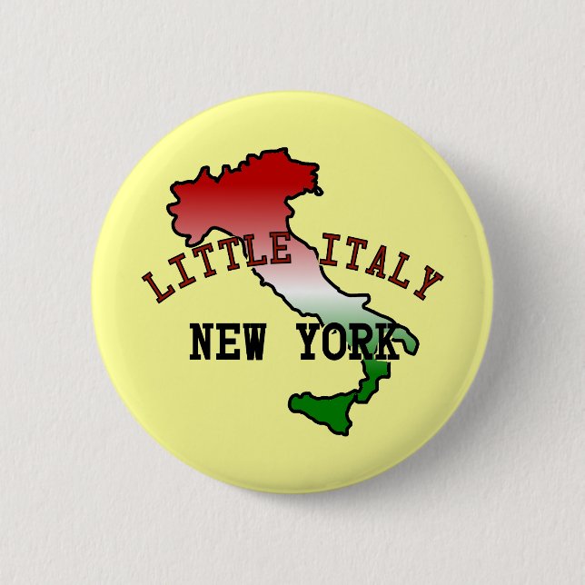 Wenig Italien New York Button (Vorderseite)
