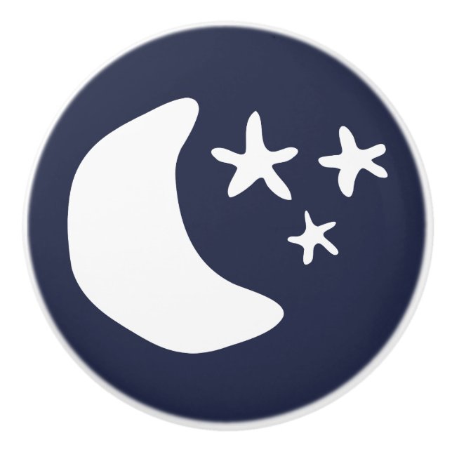 Wenig Kinderzimmerschlafzimmer Sternkindes des Keramikknauf (Vorderseite)