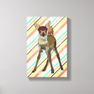 WENIG KITZ u. EULE Leinwand