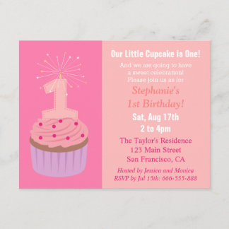 Wenig kleiner Kuchen ist einer, erstes Einladung