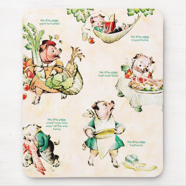 Wenig Piggies Mousepad (Vorne)