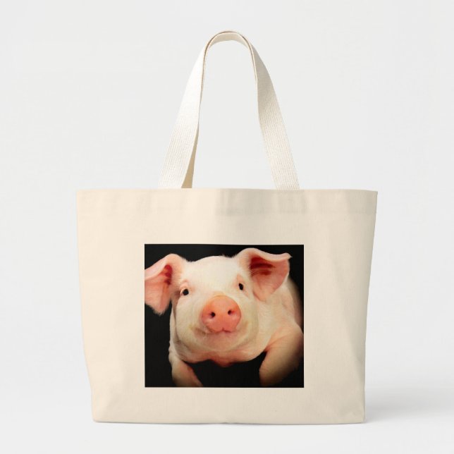 Wenig Piggy Jumbo Stoffbeutel (Vorne)