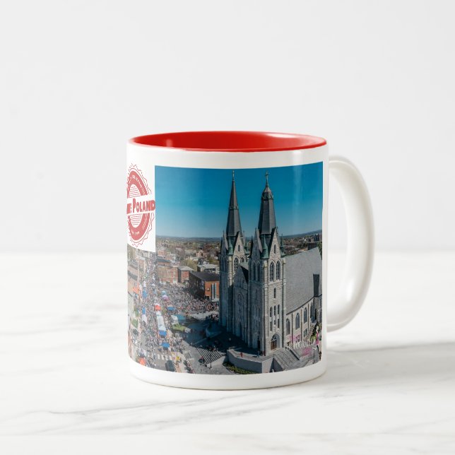 Wenig Polen-Festival-Tasse Zweifarbige Tasse (VorderseiteRechts)