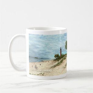 Wenig Punktsable-Leuchtturm-Michigan-Kaffee-Tasse Tasse