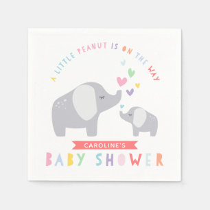 Wenig Regenbogen des Erdnuss-Elefant-  der Serviette
