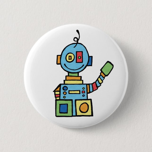 Wenig Roboter Button (Vorderseite)
