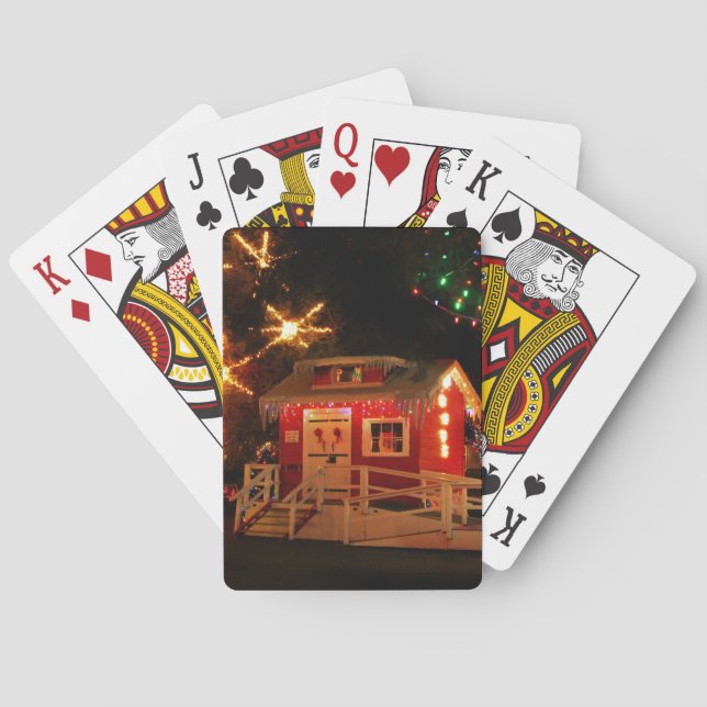 Wenig rot spielkarten (Rückseite)