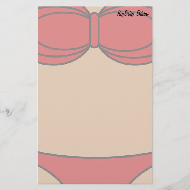 Wenig roter Bikini Briefpapier (Vorderseite)