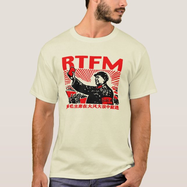 Wenig rotes Buch RTFM Maos T-Shirt (Vorderseite)