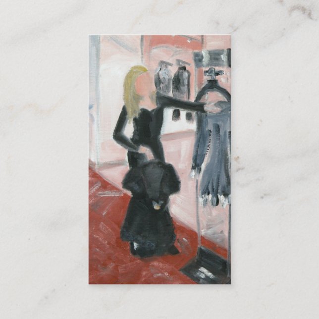 Wenig schwarze Kleider Visitenkarte (Vorderseite)