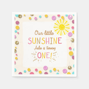 Wenig Sonnenschein Serviette
