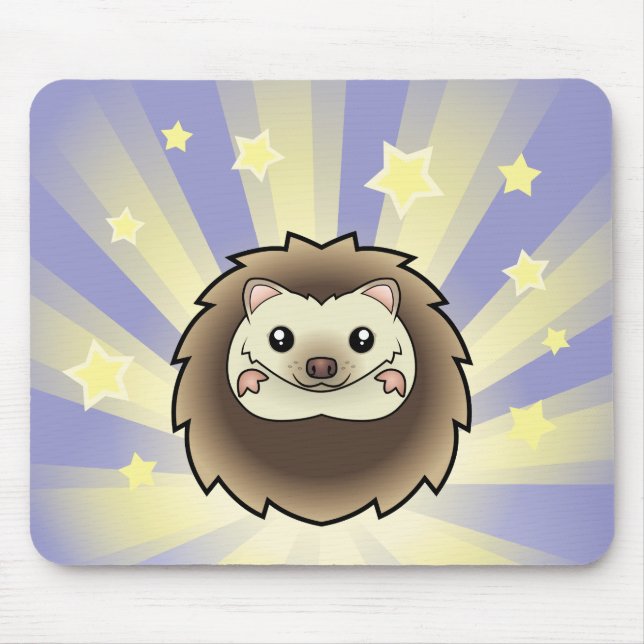 Wenig Stern-Pygmäe-Igel Mousepad (Vorne)