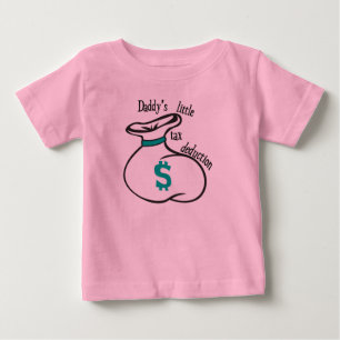 Wenig Steuerabzug des Vatis Baby T-shirt