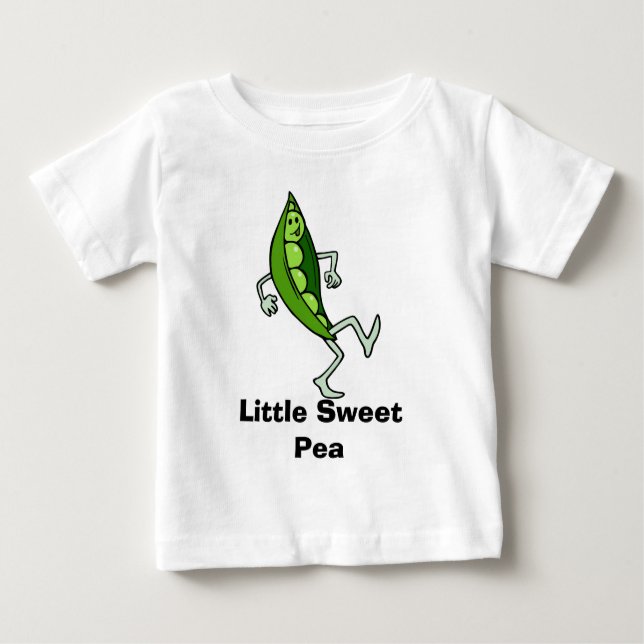 Wenig süße Erbse Baby T-shirt (Vorderseite)