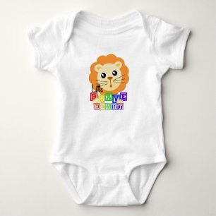 Wenig tapferer Herz-Baby-Bodysuit Baby Strampler