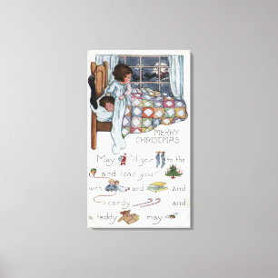 Wenig wecken Mädchen-Spione Sankt und Leinwanddruck