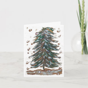 Wenig Weihnachtsbaum-Karte Feiertagskarte