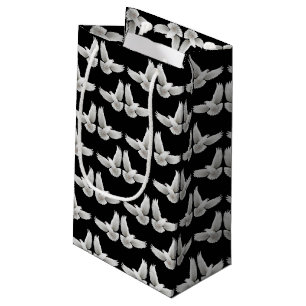 Wenig weiße Friedenstauben-Geschenk-Tasche Kleine Geschenktüte