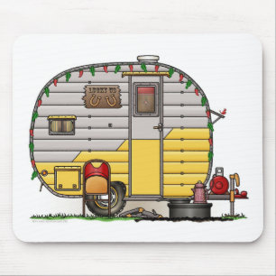 Wenig Western-Camper-Anhänger Mousepad
