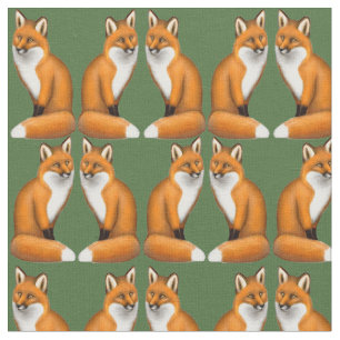 Wenig wildes roter Fox-Gewebe Stoff