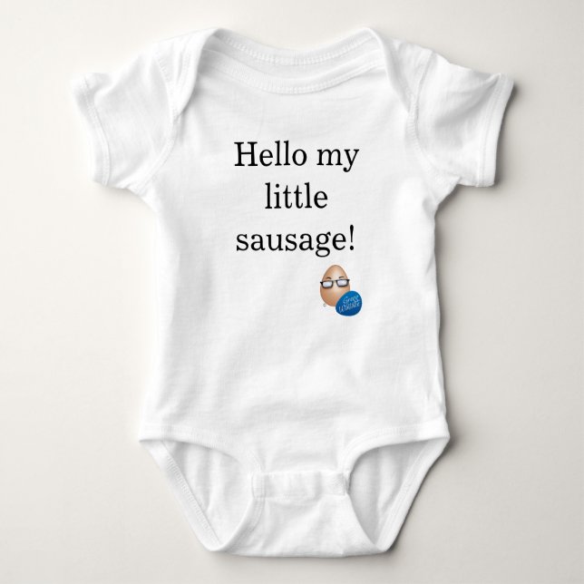 Wenig Wurst-Bodysuit Baby Strampler (Vorderseite)