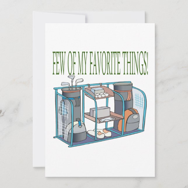 Wenige meiner Lieblingsthemen Einladung (Vorderseite)