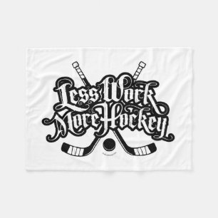 Weniger Arbeit mehr Hockey Fleecedecke