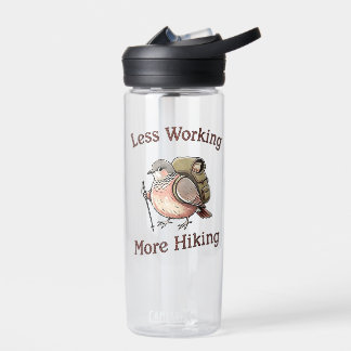 Weniger Arbeiten Mehr Wandern Lustige Wandertaube Trinkflasche