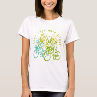 Weniger Autos mehr Fahrräder T-Shirt
