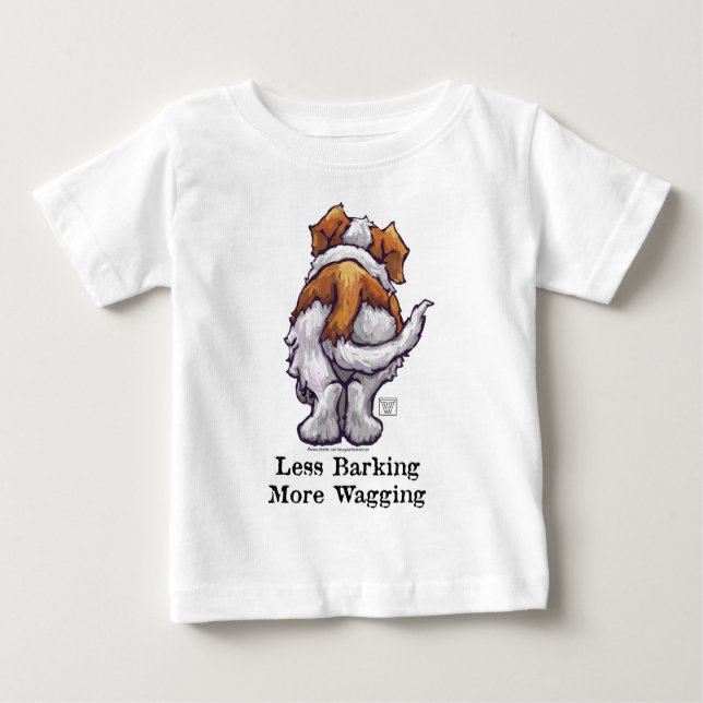 Weniger Barken, mehr Wagnis Baby T-shirt (Vorderseite)
