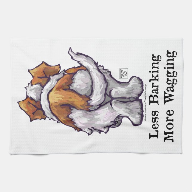 Weniger Barken, mehr Wagnis Küchentuch (Horizontal)