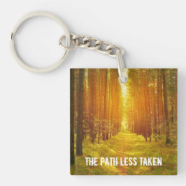 Weniger belegter Weg Schlüsselanhänger