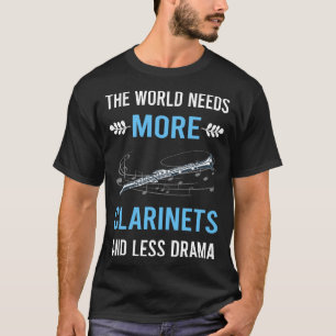 Weniger Drama Klarinette T-Shirt