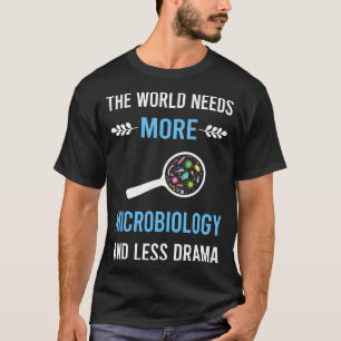 Weniger Drama Mikrobiologie Mikrobiologe T-Shirt