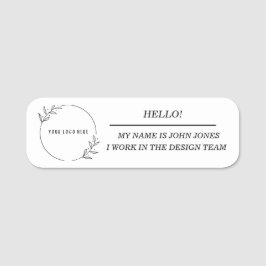 Weniger formale klassische Bezeichnung Namensschild