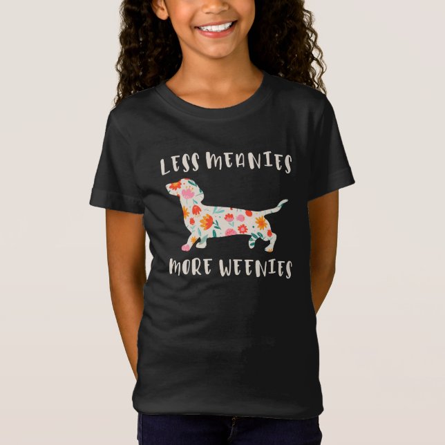 Weniger Gemeinheiten, mehr Wiener Würstchen T-Shirt (Vorderseite)