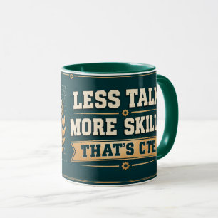 Weniger Gerede, mehr Fähigkeiten. Das ist ein CTE- Tasse