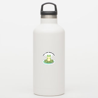Weniger Hektik, mehr Stille Aufkleber – Calm Frog