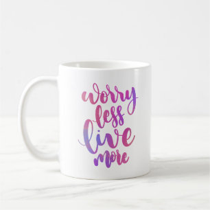 WENIGER LEBEN KAFFEETASSE