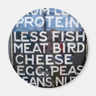 Weniger Leidenschaft von weniger Protein Magnet